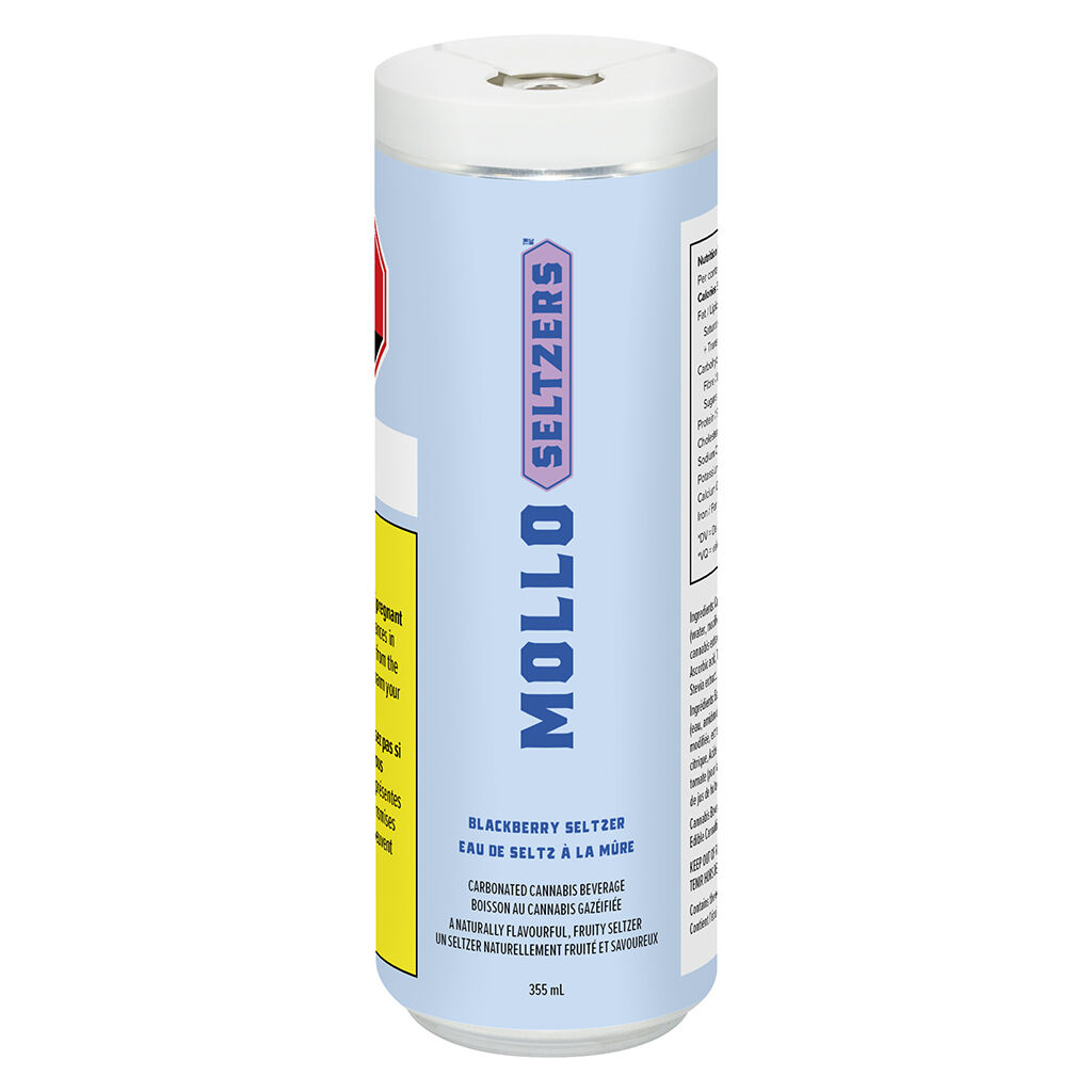 Mollo Seltzers : Blackberry Seltzer THC & CBG