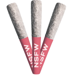 Adults Only : Promiscuous Peach NSFW Diamond Coated Infused Pre-Rolls (3pk)