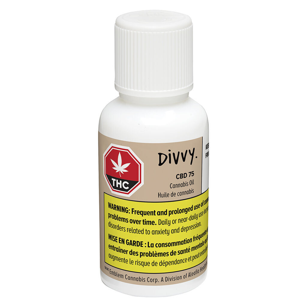Divvy : CBD 75 OIL - CBD 75 OIL (30ml)
