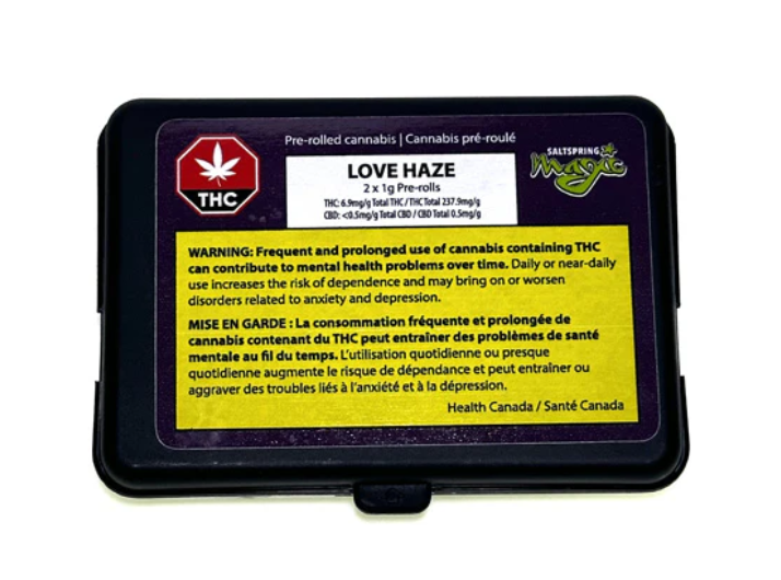 Salt Spring Magic : Salt Spring Love Haze Pre-Rolls (2x1g)