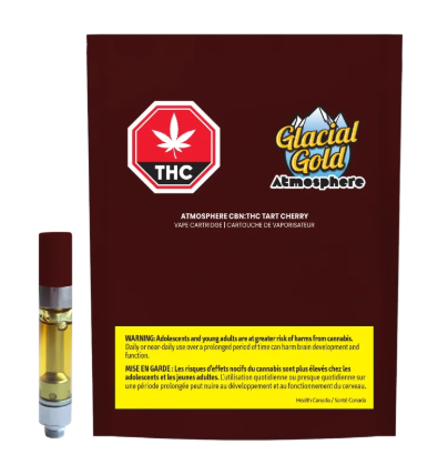 Glacial Gold : Atmosphere Cbn:Thc Tart Cherry Vape (1.2g)