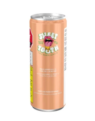 Sweettooth : Peach Live Rosin Ginger Ale 1:2 THC:CBG