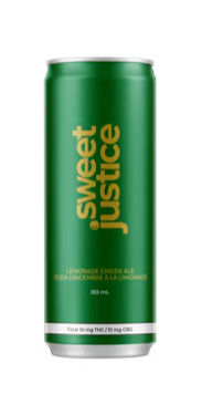 Sweet Justice - Lemonade Ginger Ale (10+10Cbg) - Sweet Justice : Lemonade Ginger Ale (10+10Cbg)