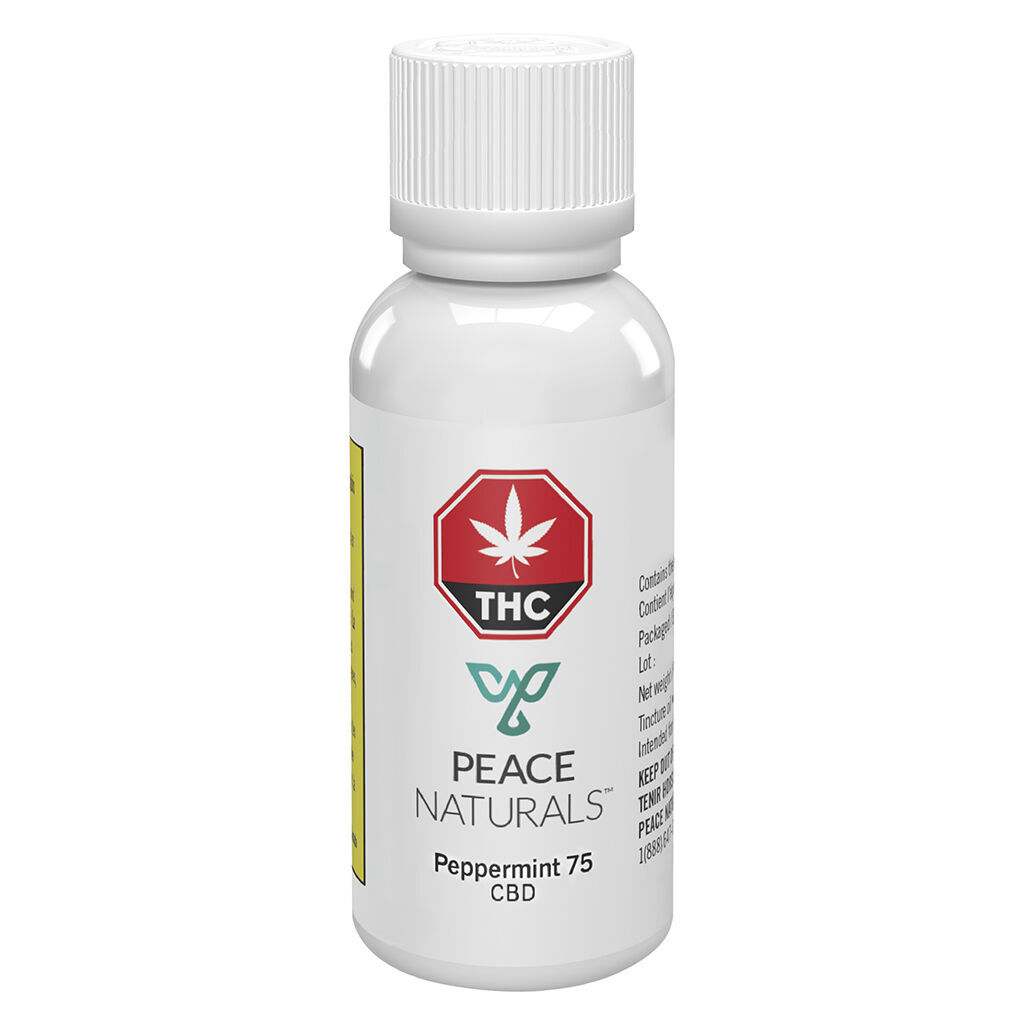 Peace Naturals : Peppermint 75 CBD Oil - Peppermint 75 CBD Oil (25ml)