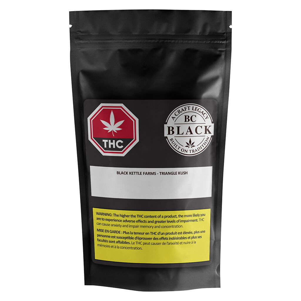 BC BLACK : BLACK KETTLE FARMS - TRIANGLE KUSH