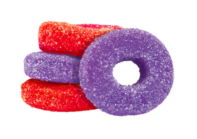 Olli O's : Sour Grape & Strawberry THC/CBC/CBD Chews (4pk)