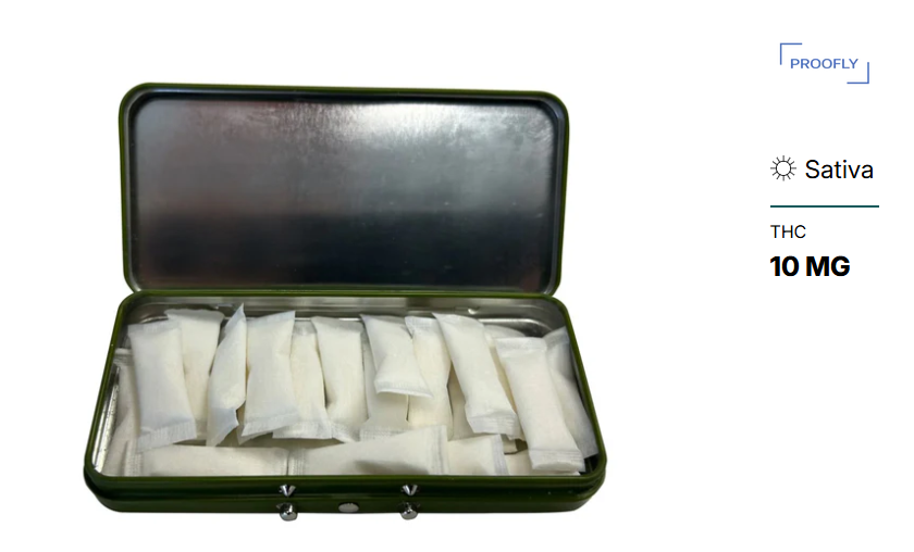 Proofly : Daily THC Mint Relief Dips (20x10mg)