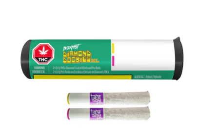 Boxhot Diamond Doobies : Alien OG & Peach OG Xl Mixer Infused Pre-Rolls (2x1g)