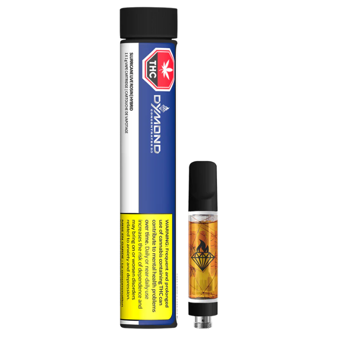 Dymond Concentrates : Slurricane Live Rosin Vape Cart (1g)