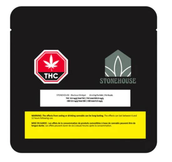 Stonehouse: Blackout Bridget Pre-Rolls (10x0.5g)