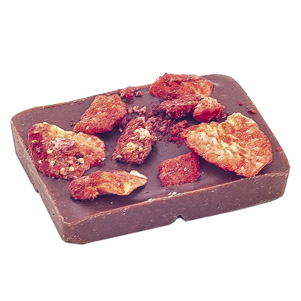 Legend : STRAWBERRY LAYERED CAKE MILK CHOCOLATE - STRAWBERRY LAYERED CAKE MILK CHOCOLATE (10mg)