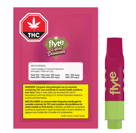 Flyte : Melon Menage Liquid Diamond Blend Cartridge (1g)
