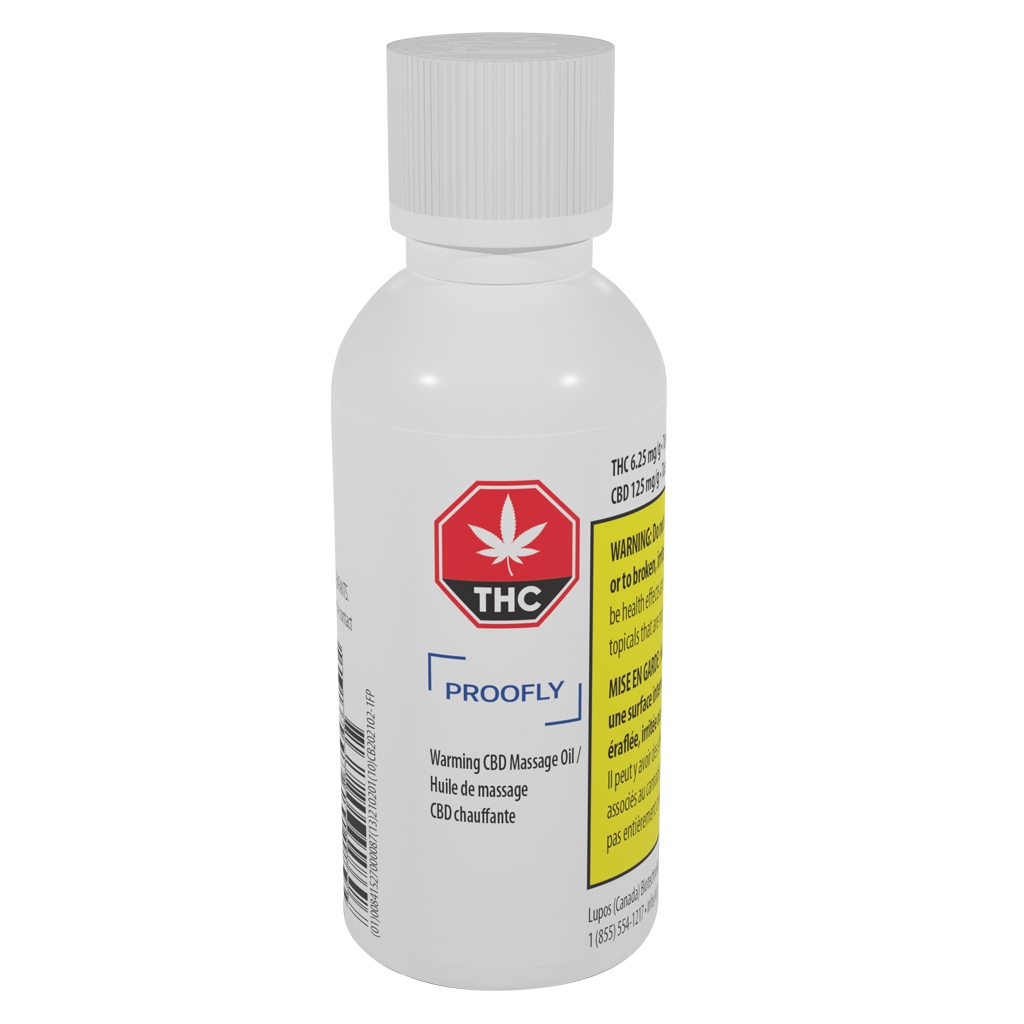 Proofly - Warming Cbd Massage Oil -  Sativa 25G