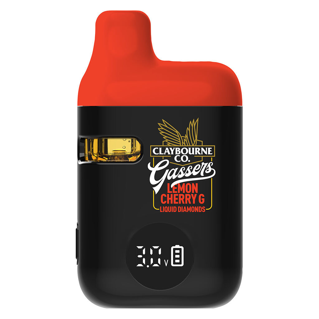 Claybourne : Gassers Lemon Cherry G Liquid Diamonds AIO Vape