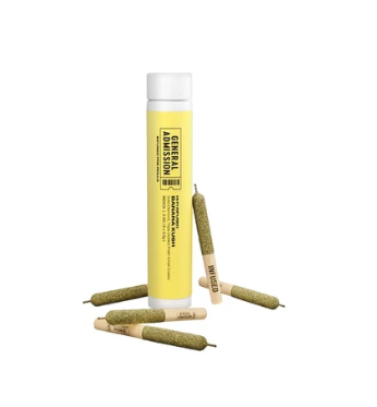 General Admission : Banana Kush Hi-Fi Infused Pre-Rolls (5pk)