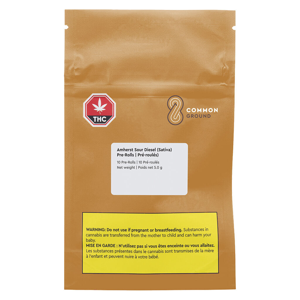 Common Ground : Amherst Sour Diesel Pre-Rolls (10pk)