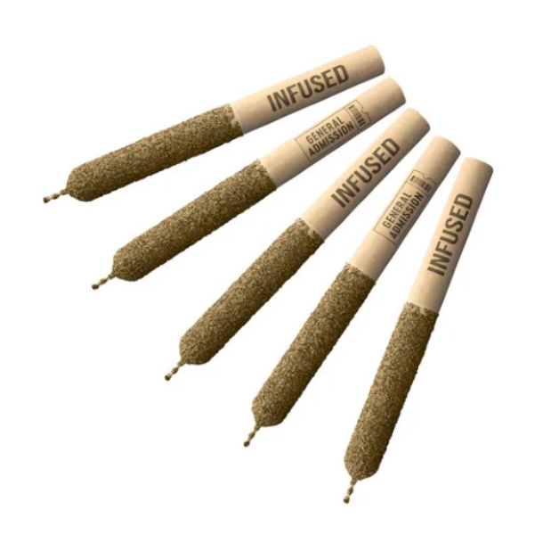 General Admission : Taster Pack Distillate Infused Pre-Rolls (5x.5g)
