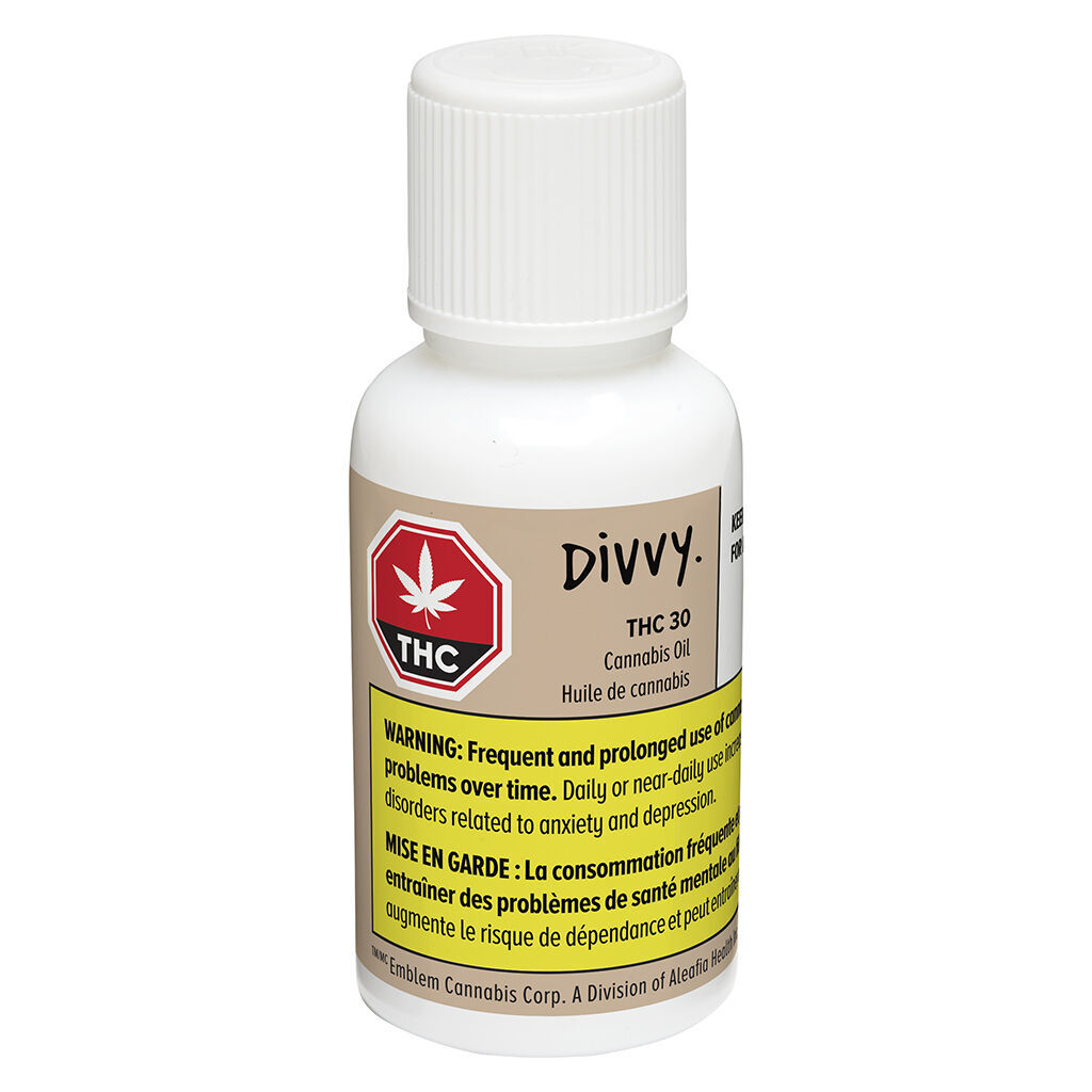 Divvy : THC 30 OIL - THC 30 OIL (30x30mg)