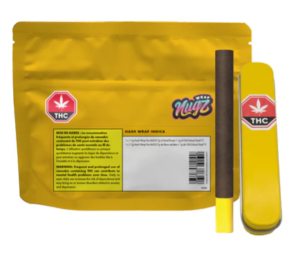 Nugz : Hash Wrap Indica Infused Pre-Roll (1.7g)
