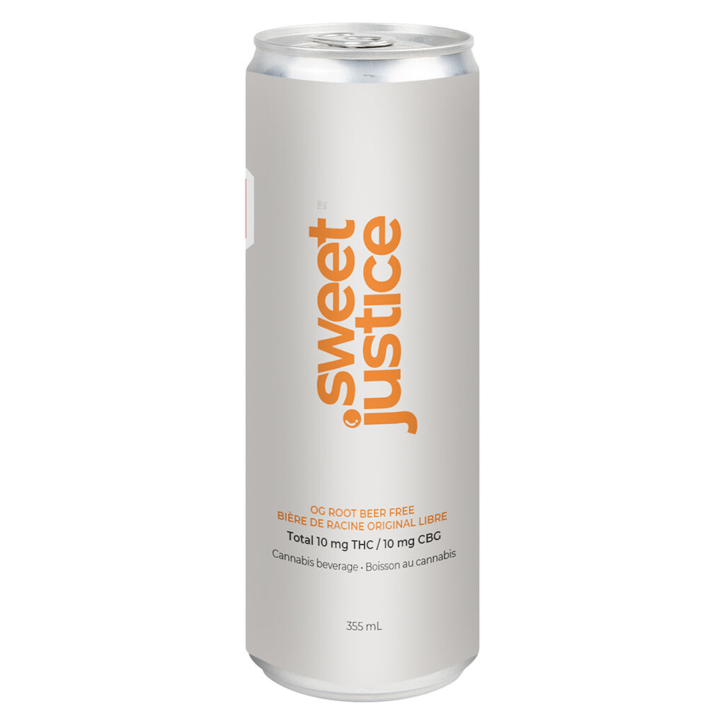 Sweet Justice : OG Root Beer Sugar Free 355mL (10mgTHC)
