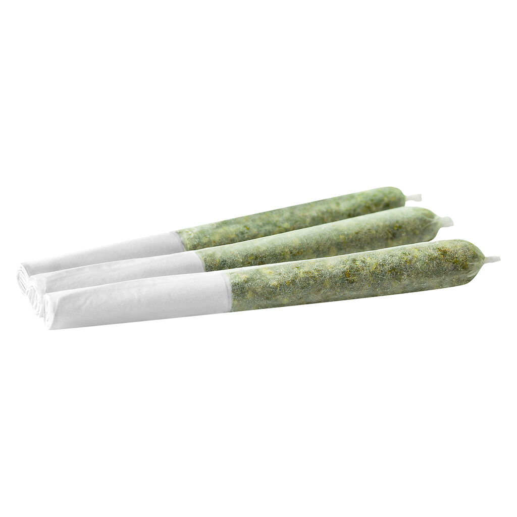 SPINACH FEELZ : BLACKBERRY KUSH CBN DEEP DREAMZ INFUSED PRE-ROLLS (3x.5g)