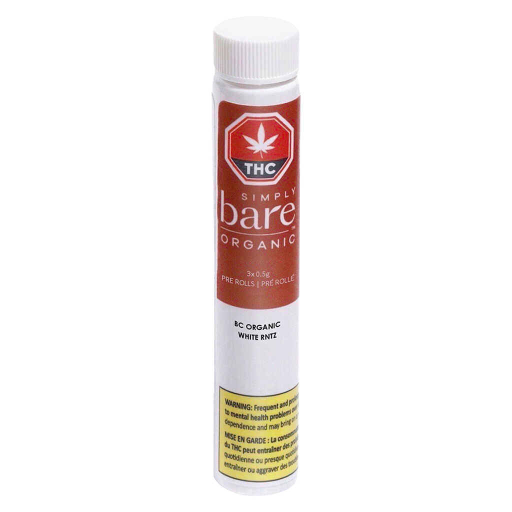 Simply Bare : BC ORGANIC WHITE RNTZ PRE-ROLLS (3x.5g)