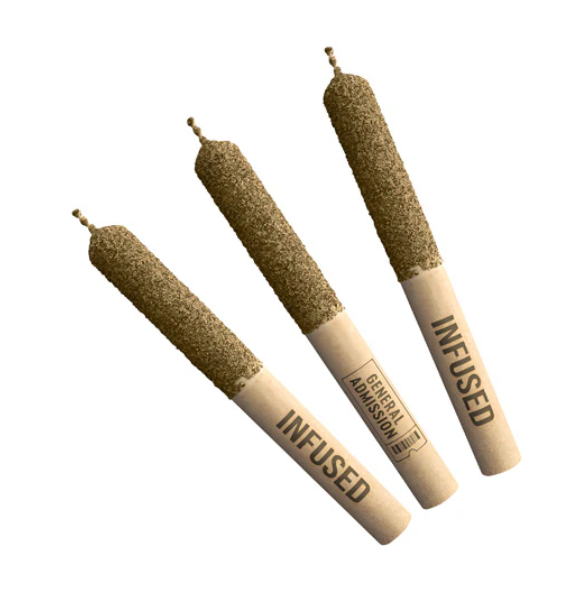 General Admission : Very Berry Diamond Infused Pre-Rolls 3X0.5G - General Admission : Very Berry Diamond Infused Pre-Rolls (3x0.5G)