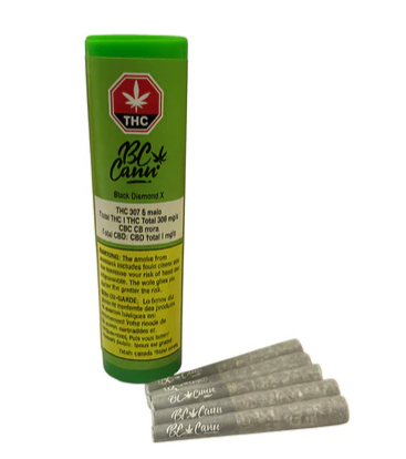 Bc Cann : Black Diamond X Pre-Rolls Lto (5pk)
