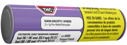 Happy Hour : Guava Biscotti Pre-Rolls LTO (2pk)