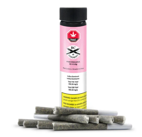 BC Doobies : Pink Pavlova Pre-Rolls (10pk)