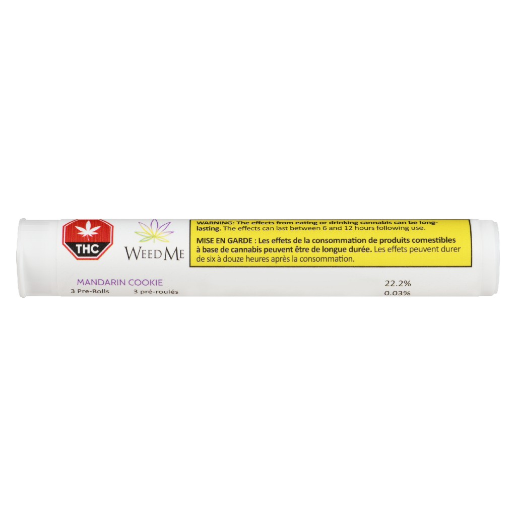 WEED ME : MANDARIN COOKIE PRE-ROLL - MANDARIN COOKIE PRE-ROLL (3x0.5g)