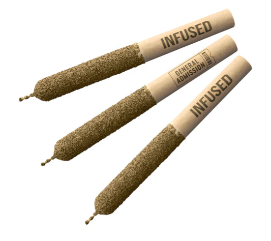 General Admission - Fruitality Distillate Infused Pre-Rolls - General Admission : Fruitality Distillate Infused Pre-Rolls (3x.5g)