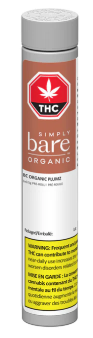 Simply Bare Organic: Bc Organic Plumz Pre-Rolls Lto (3pk)