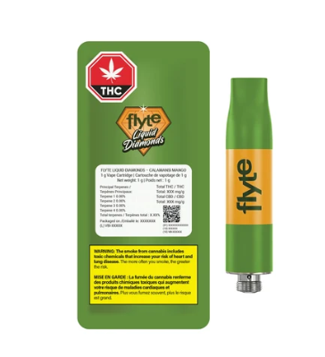Flyte Liquid Diamonds : Calamansi Mango Liquid Diamond Blend Cartridge