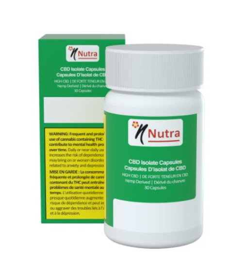 Naturally Nutra : 100mg CBD Capsules (30pk)