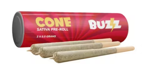 Buzz : Cones Sativa Pre-Rolls (3pk)