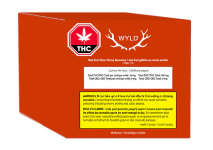 Wyld - Real Fruit Sour Cherry Gummies 10X1Pc - Wyld : Real Fruit Sour Cherry Gummies (10x10mg)