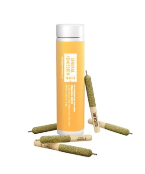 General Admission : Peach Rizz Diamond Infused Pre-Rolls (5pk)