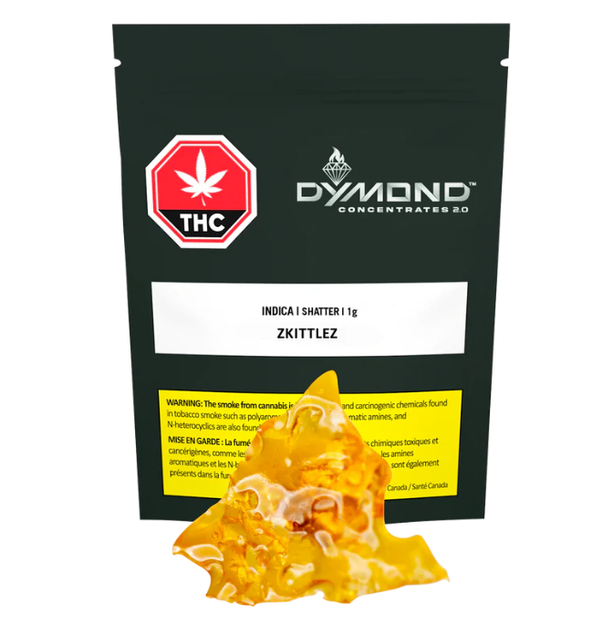 Dymond Concentrates : Zkittlez Indica Shatter (1g)