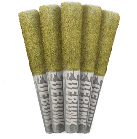 Debunk : Sour Zkz Bubble Hash Coated Infused Pre-Rolls (5pk)