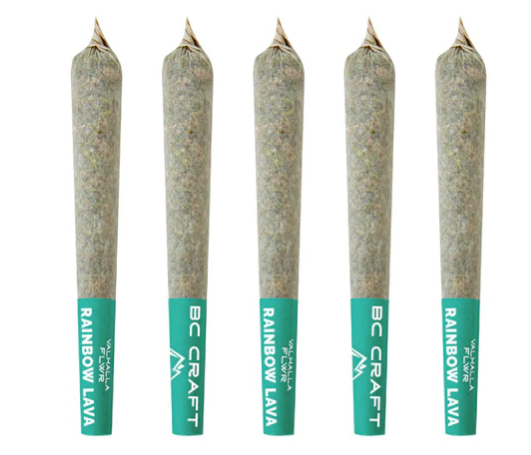 Valhalla Flwr : Rainbow Lava Diamond & Terp Sauce Infused Pre-Rolls (5pk)