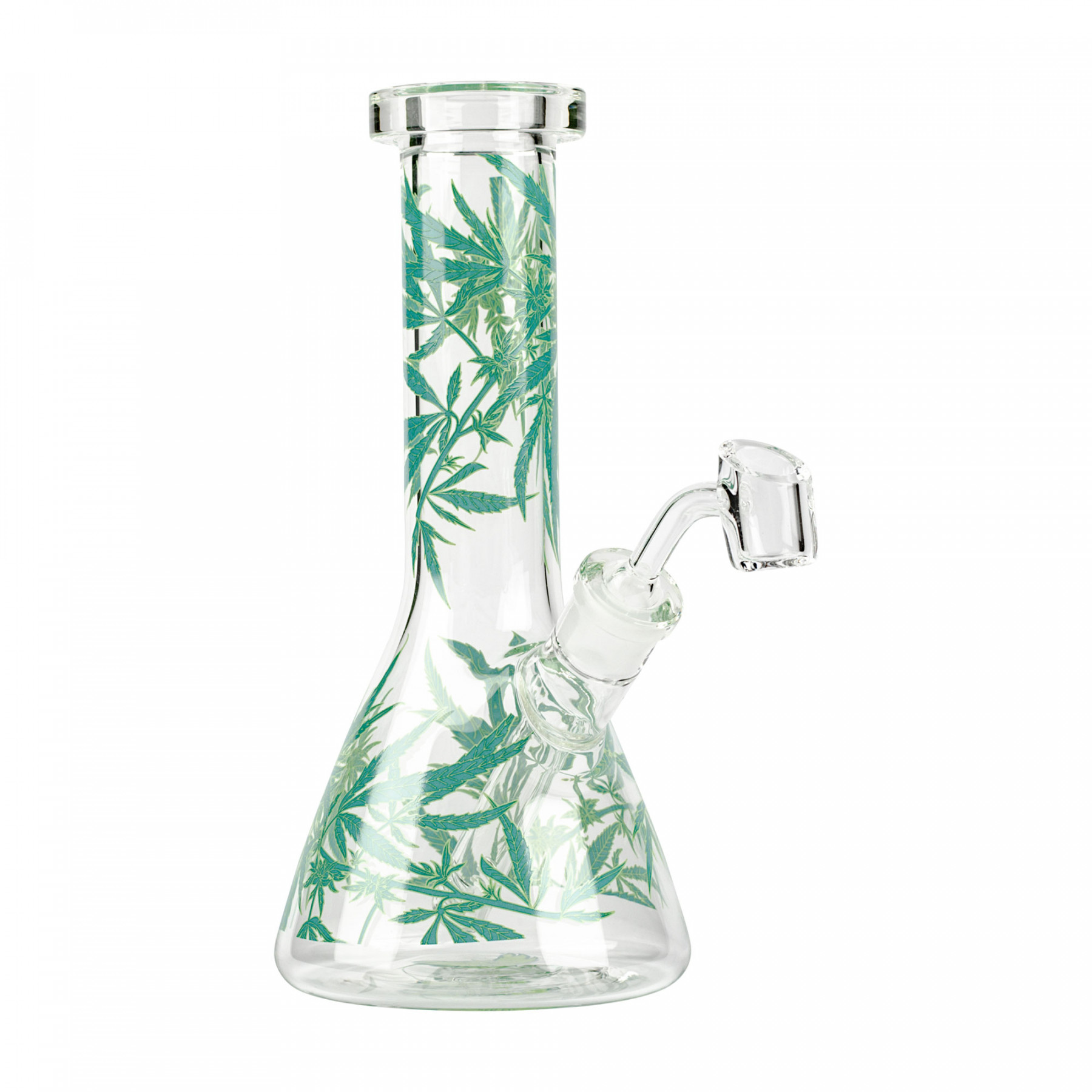 RED EYE GLASS : 8.5" Leaf Concentrate Beaker - 8.5" Leaf Concentrate Beaker