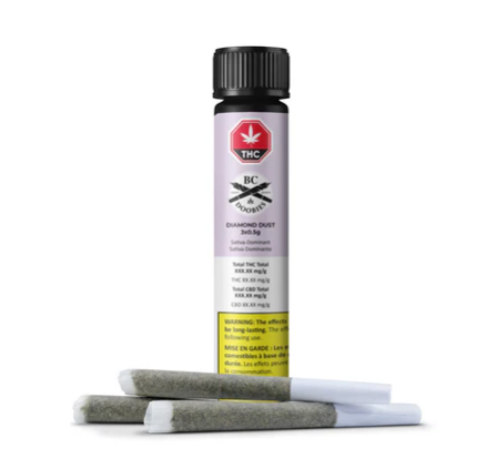 BC Doobies : Diamond Dust Pre-Rolls (3x0.5g)