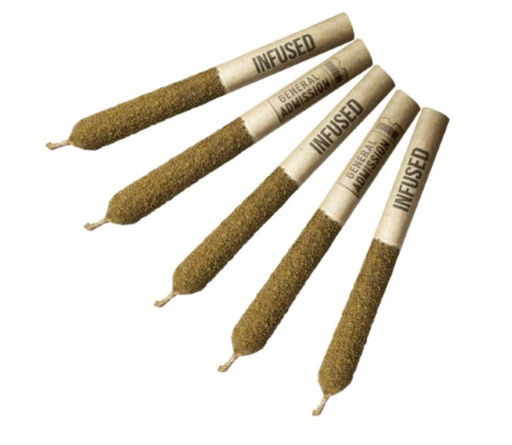 General Admission : Jungle Fruit Distillate Infused Pre-Rolls (5x0.5g)