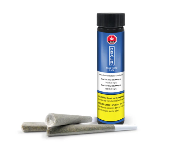 Dealr : Blue Tartz Pre-Rolls (3x1g)