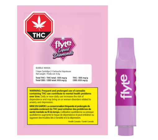 Flyte : Bubble Mania Ice Liquid Diamond Blend Cartridge (1g)