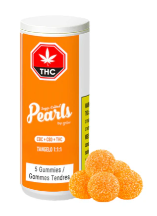 Pearls By Grön : Tangelo 1:1:1 CBC/CBD/THC Pearls (5pk)