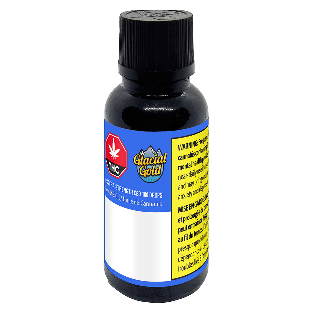 Glacial Gold : Extra Strength Cbd 100 Drops (30x100mg)
