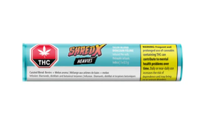 Shred X : Tiger Blood Heavies Infused Pre-Rolls (3pk)