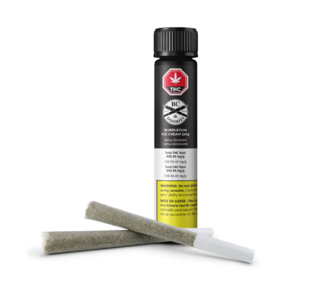 BC Doobies : Bubblegum Ice Cream Pre-Rolls (2x1g)